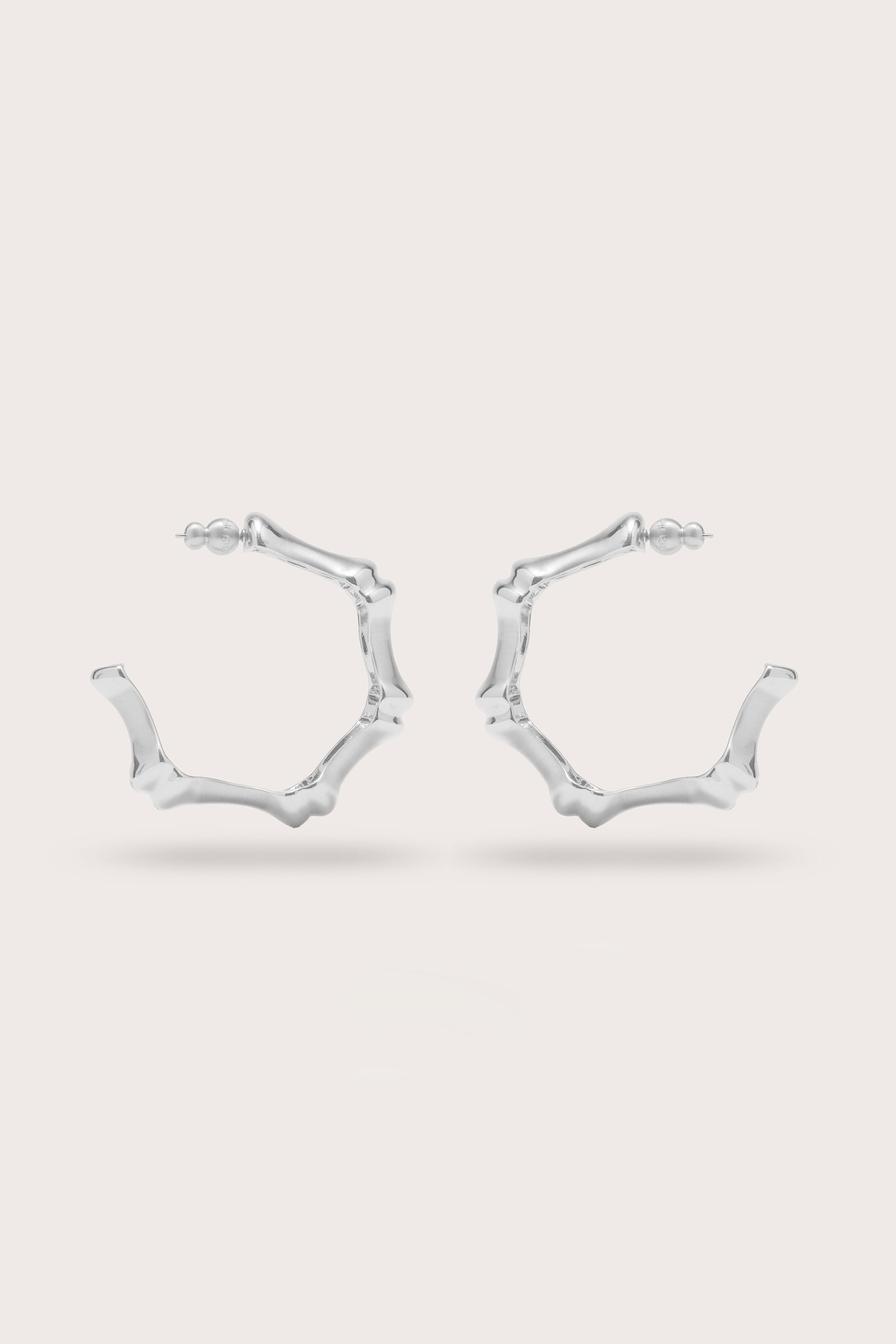 BAMBU EARRING - ANTIQUE SILVER