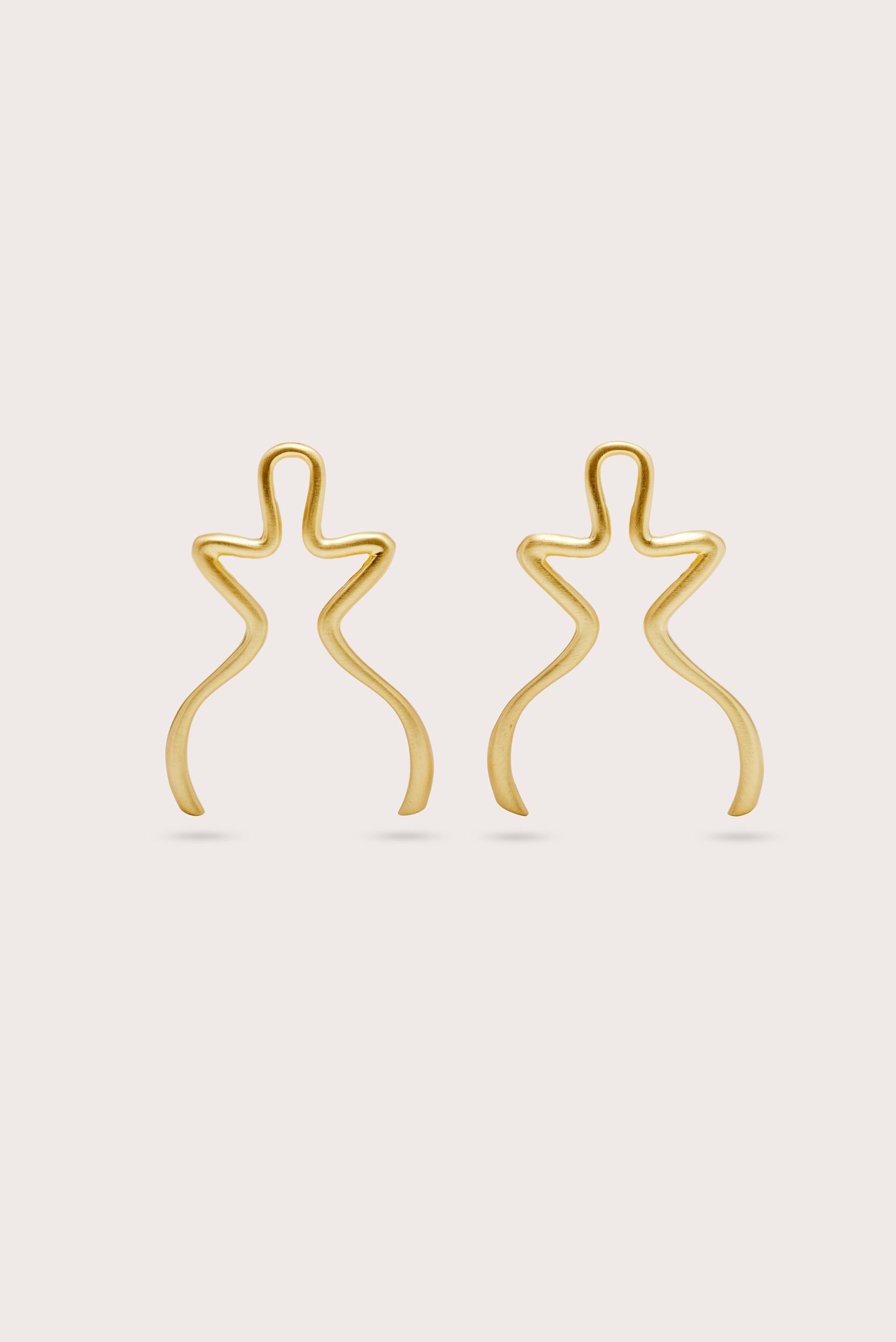 VALMA EARRING - BRUSHED BRASS