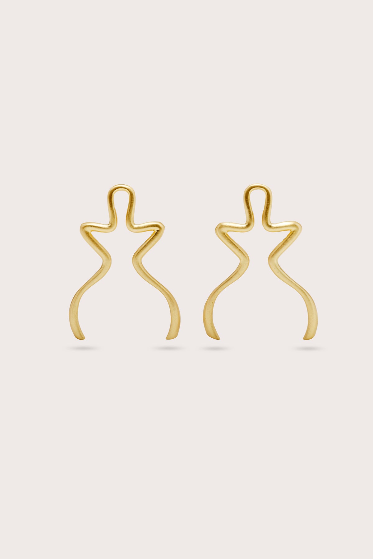 VALMA EARRING - BRUSHED BRASS