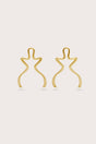 VALMA EARRING - BRUSHED BRASS