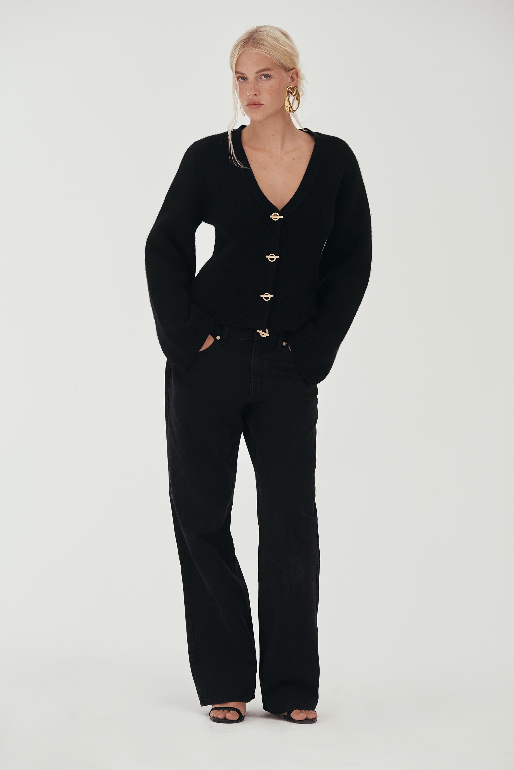JOS CARDIGAN - BLACK