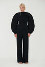 STACIE PANT - BLACK PLISSE