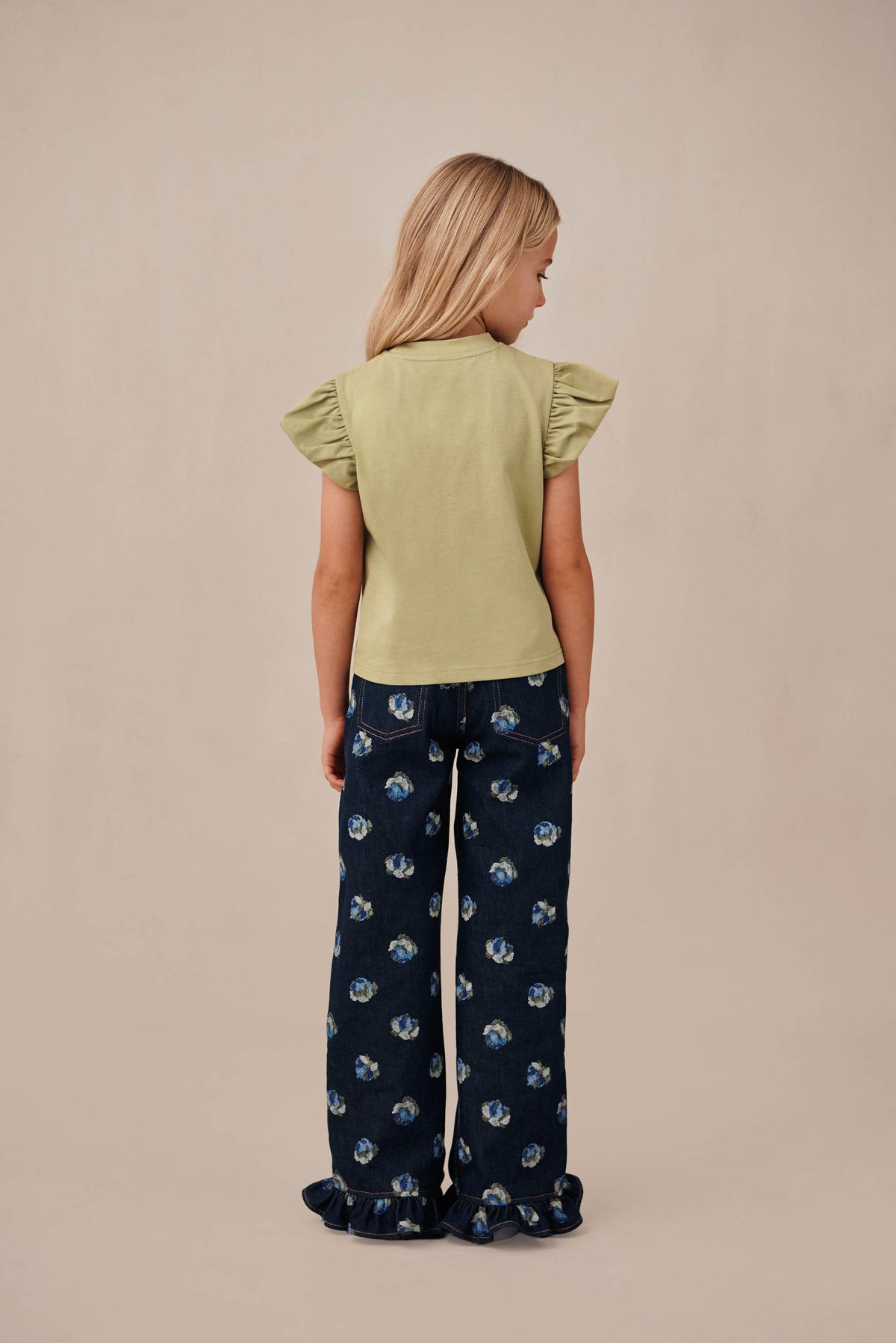KIDS MADELINE TOP - LIGHT PASTURE