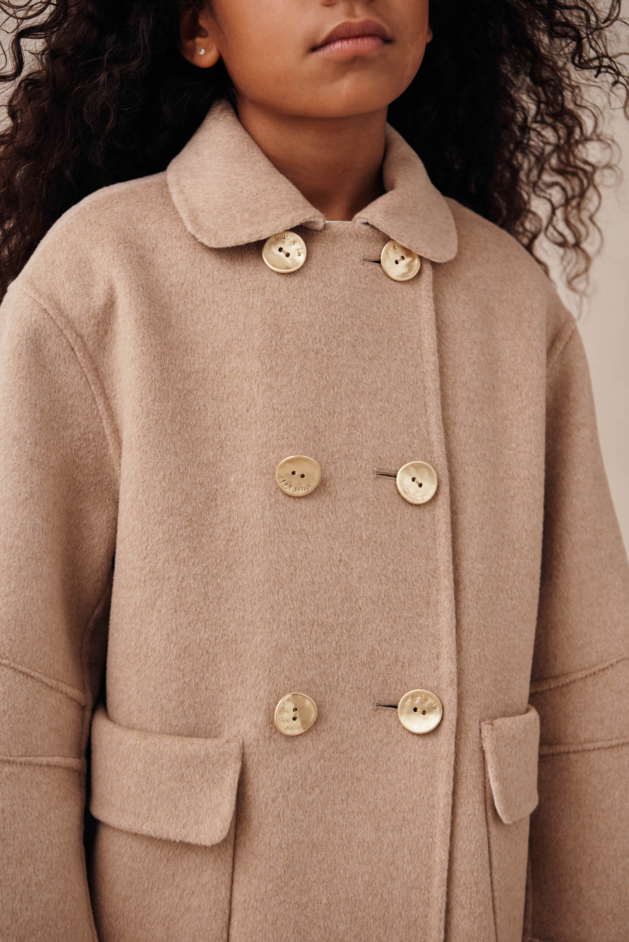 KIDS TULI REVERISBLE COAT - TAUPE
