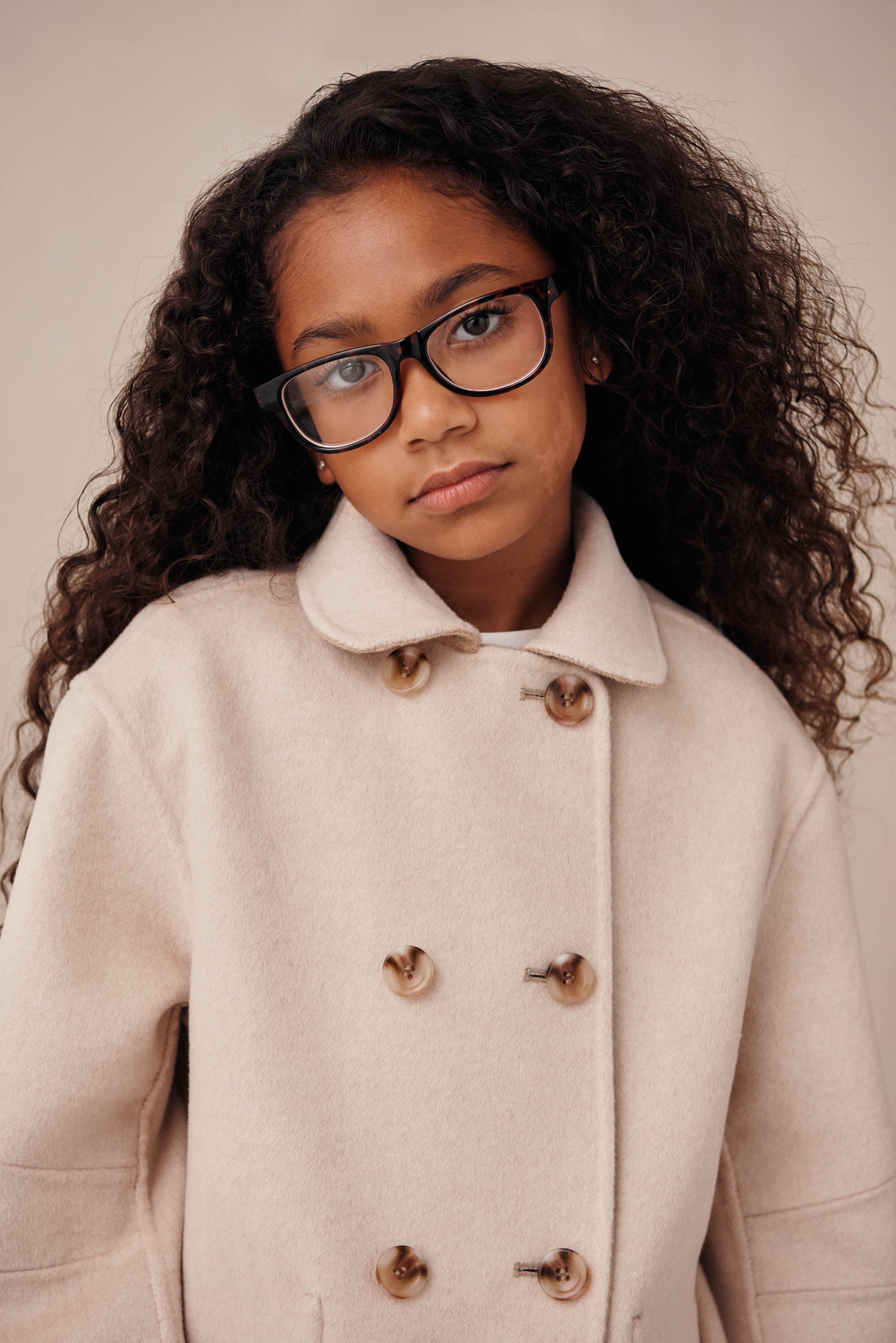 KIDS TULI REVERISBLE COAT - TAUPE