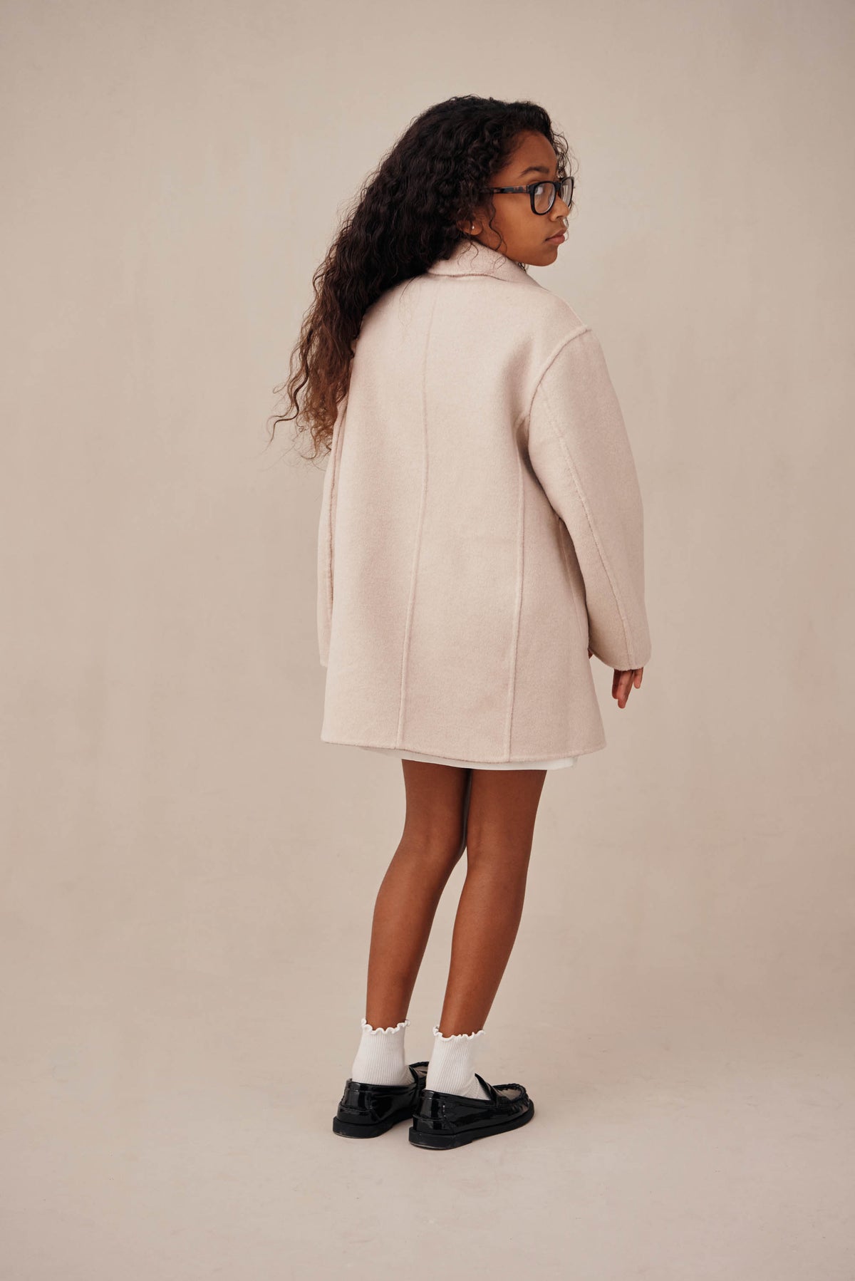 KIDS TULI REVERISBLE COAT - TAUPE