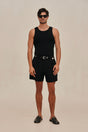 ELIOT KNIT TANK - BLACK