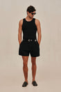 ELIOT KNIT TANK - BLACK