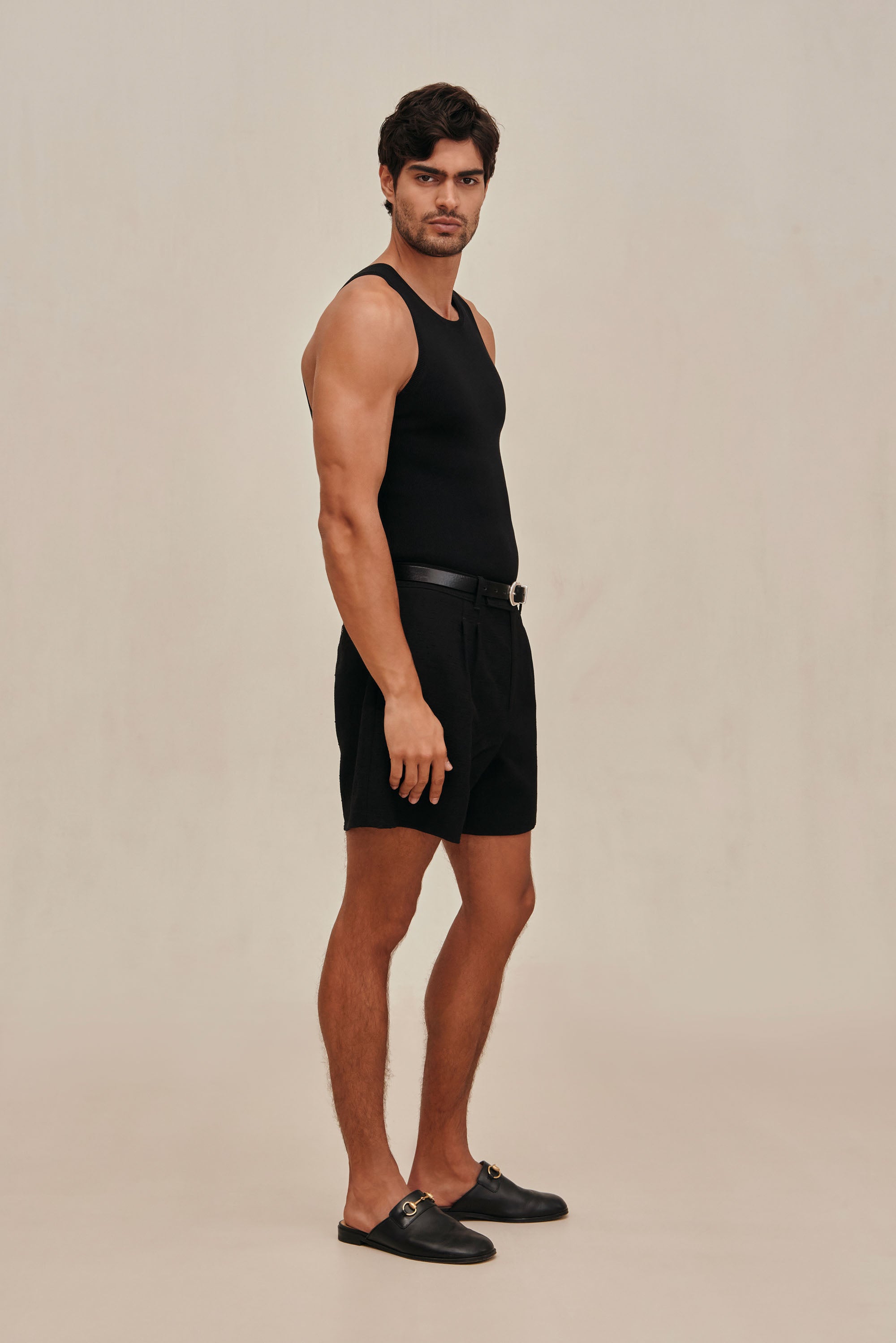 ELIOT KNIT TANK - BLACK