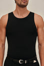 ELIOT KNIT TANK - BLACK