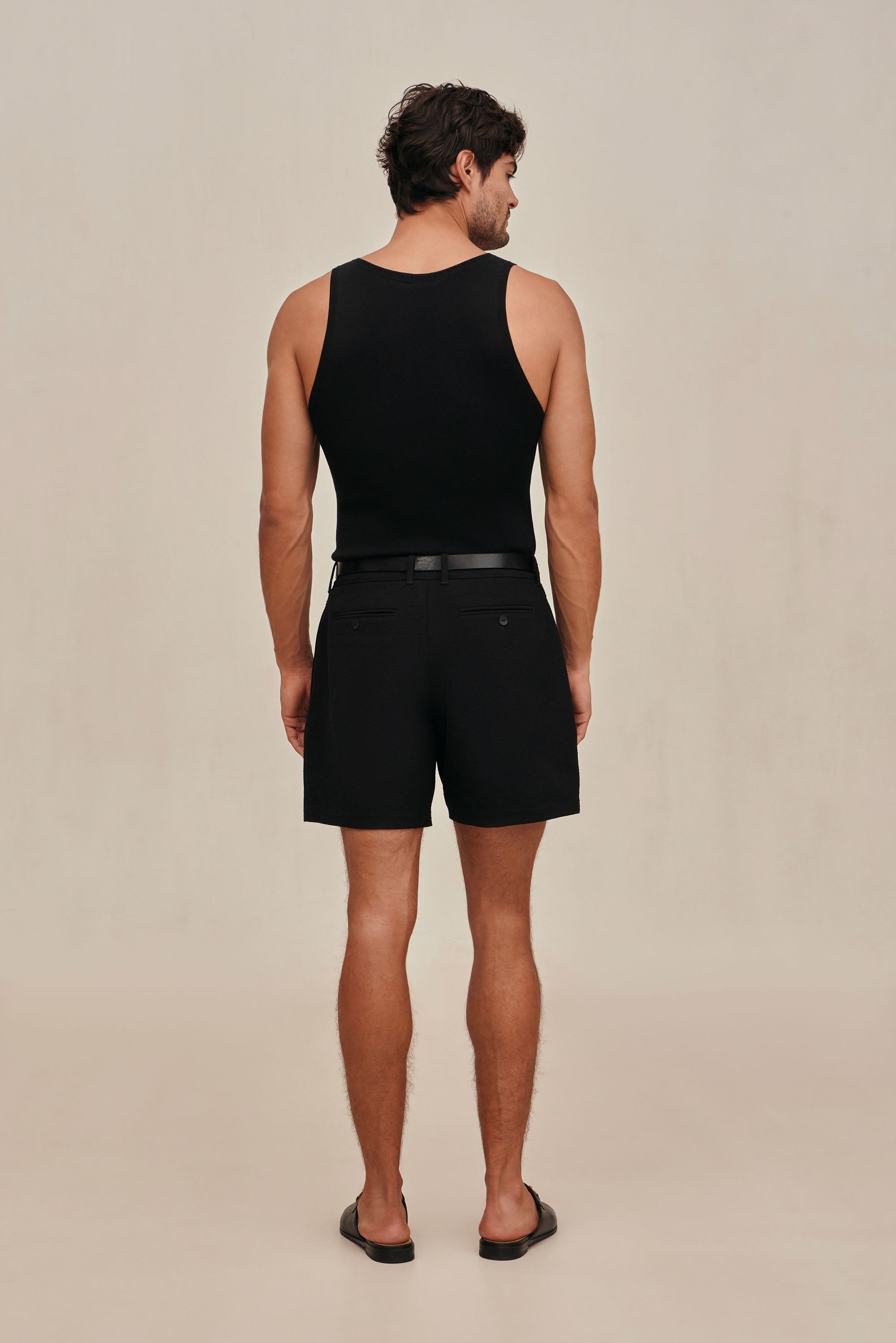 ELIOT KNIT TANK - BLACK