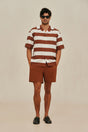NICCO SWIM SHORT - SADDLE