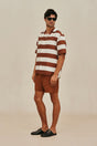 NICCO SWIM SHORT - SADDLE