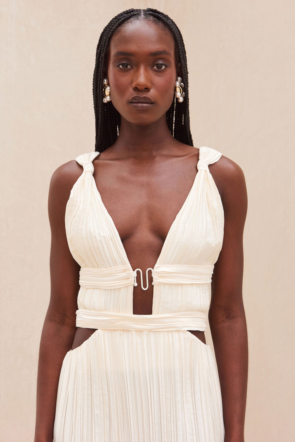 DAVIDA GOWN - OFF WHITE