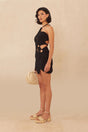 FLOREANA KNIT DRESS - BLACK