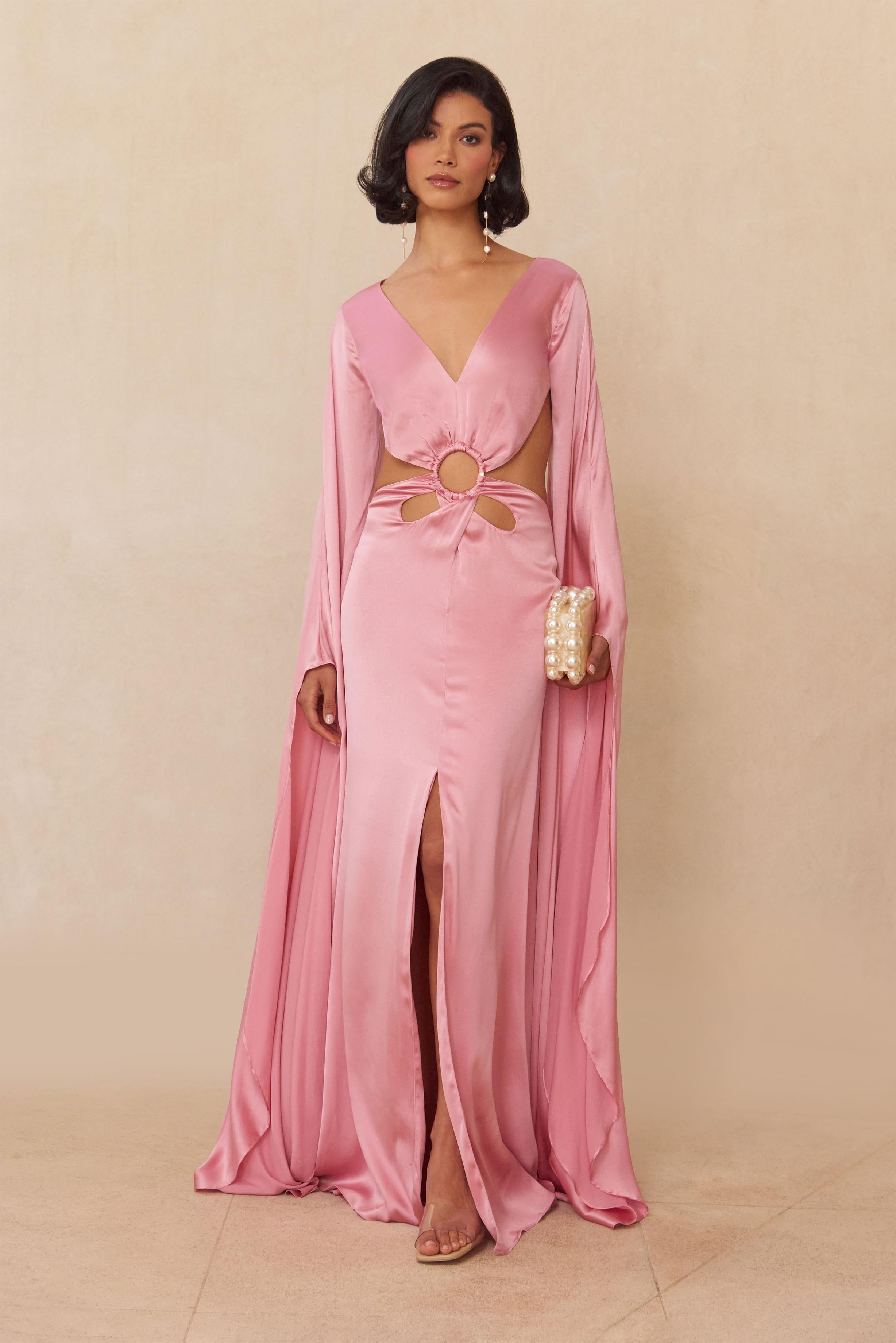 JASMIN GOWN - SHELL PINK