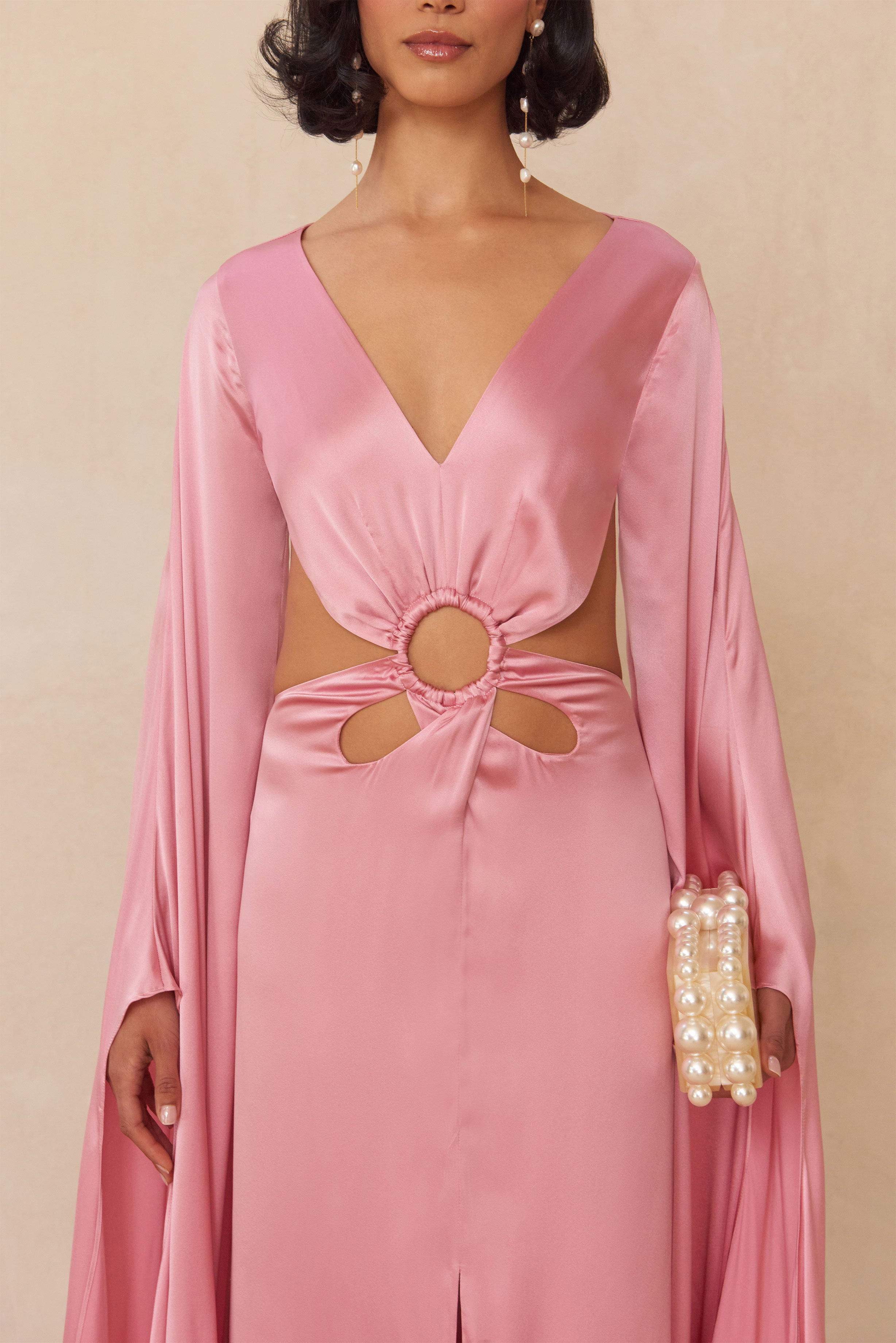 JASMIN GOWN - SHELL PINK