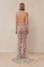 ARYA RHINESTONE GOWN - CLEAR