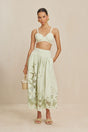 CULT GAIA DARINA SKIRT IN LIGHT HONEYDEW