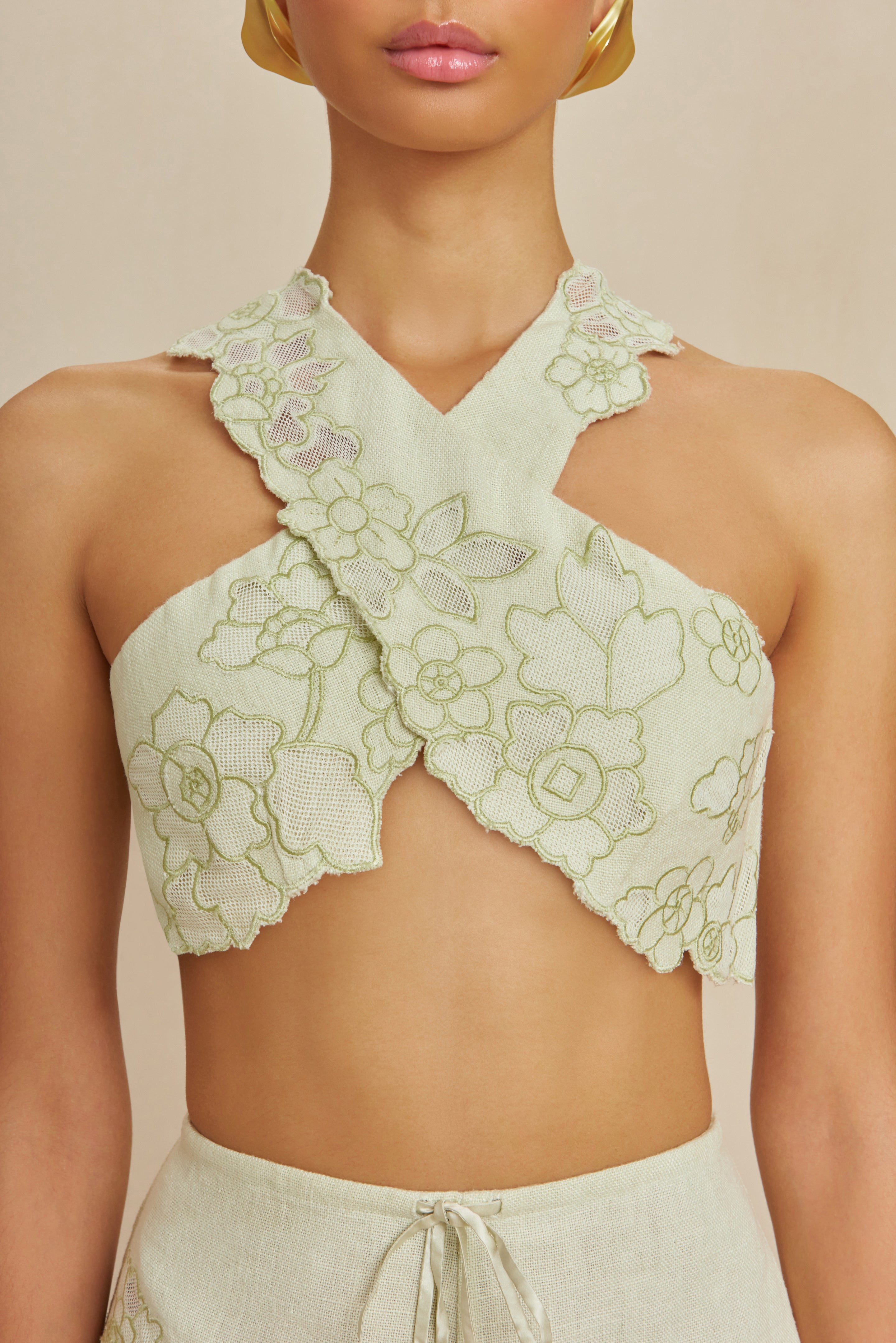 CULT GAIA MATIAS TOP IN LIGHT HONEYDEW