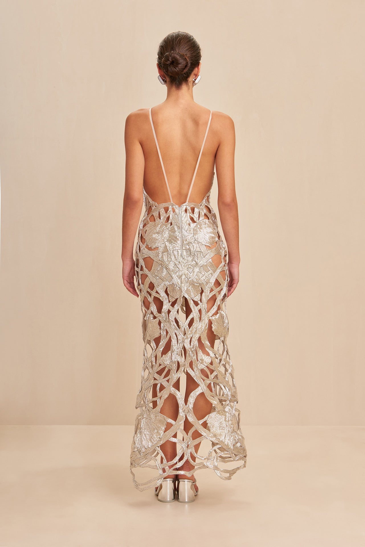 SITA GOWN - SILVER