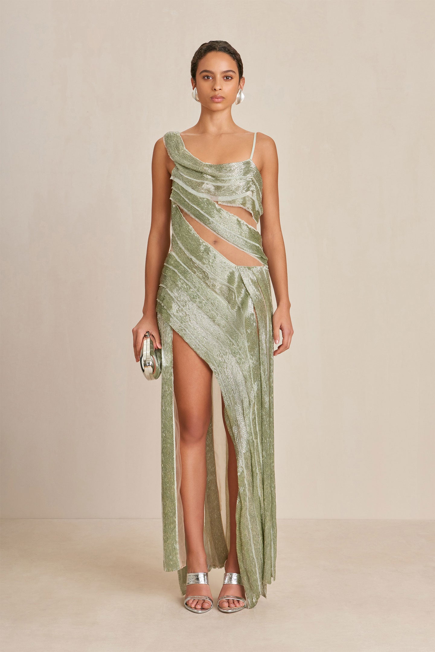 WHITNEY GOWN - LIGHT HONEYDEW