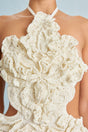 CULT GAIA ELISSE CROCHET DRESS IN OFF WHITE