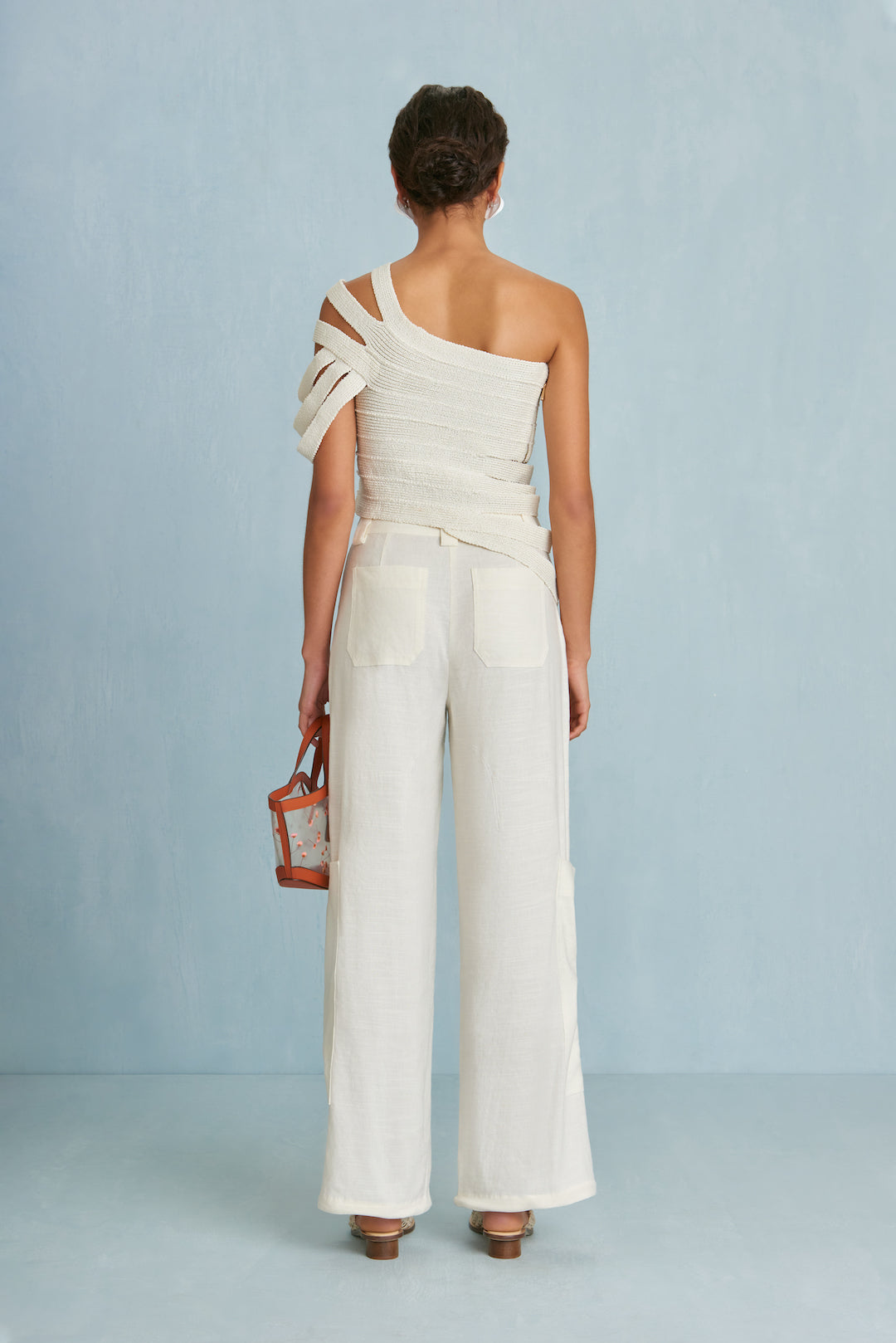 CULT GAIA SASHI KNIT TOP IN OFF WHITE