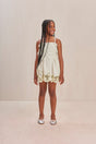 LOLA KIDS DRESS - LIGHT HONEYDEW