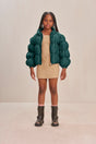 KIDS FRANNIE PUFFER - FOREST GREEN