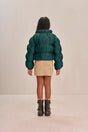 KIDS FRANNIE PUFFER - FOREST GREEN