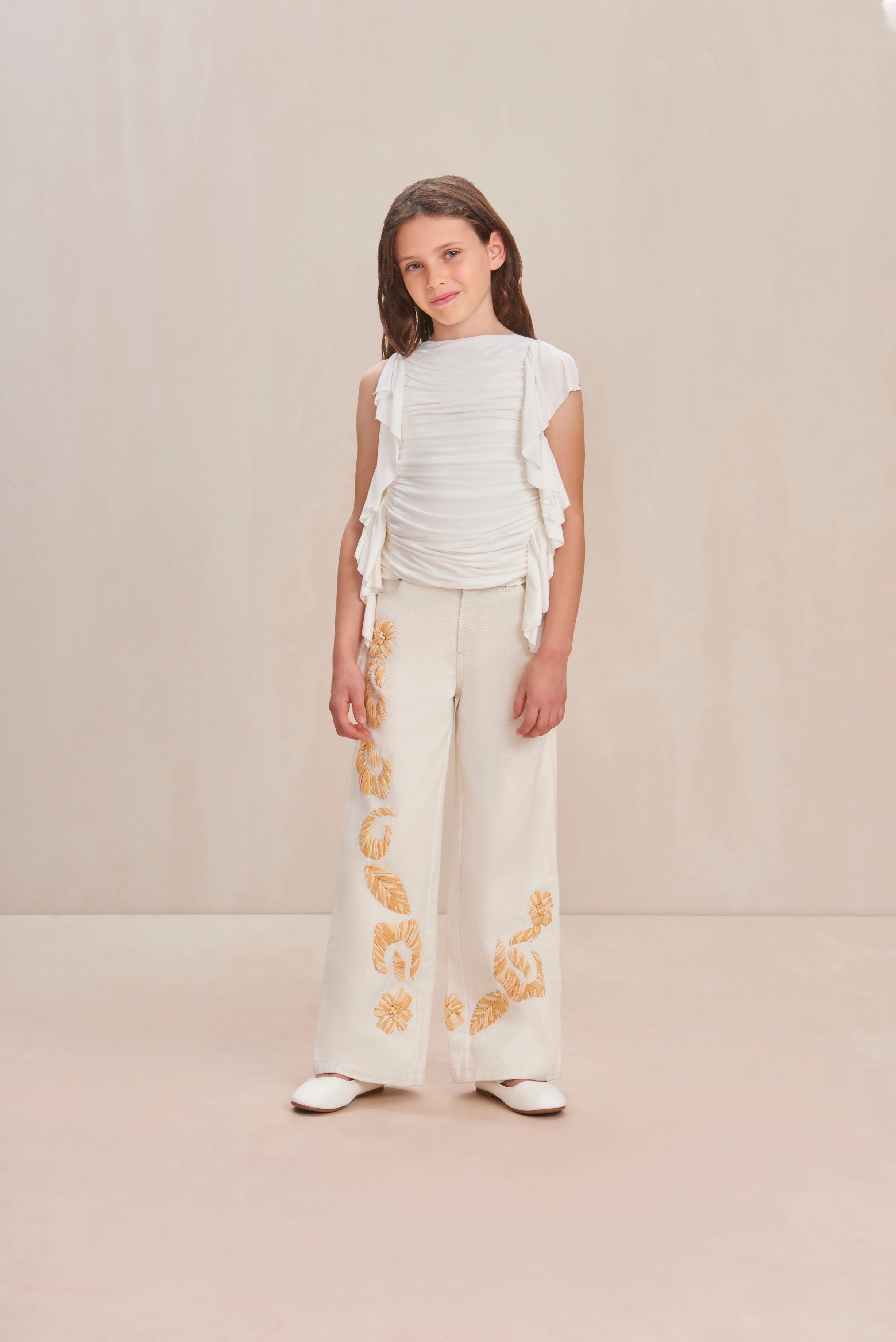 KIDS JARLI PANT - INDU ECRU