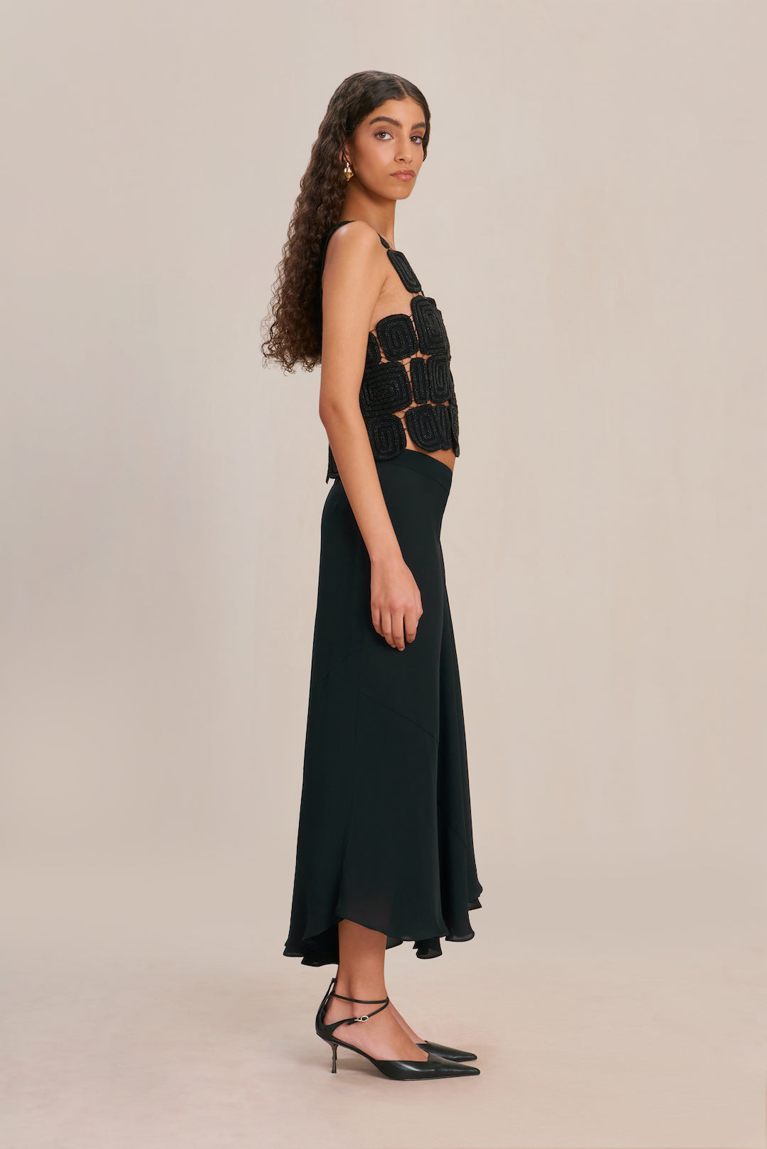 REIA TOP - BLACK