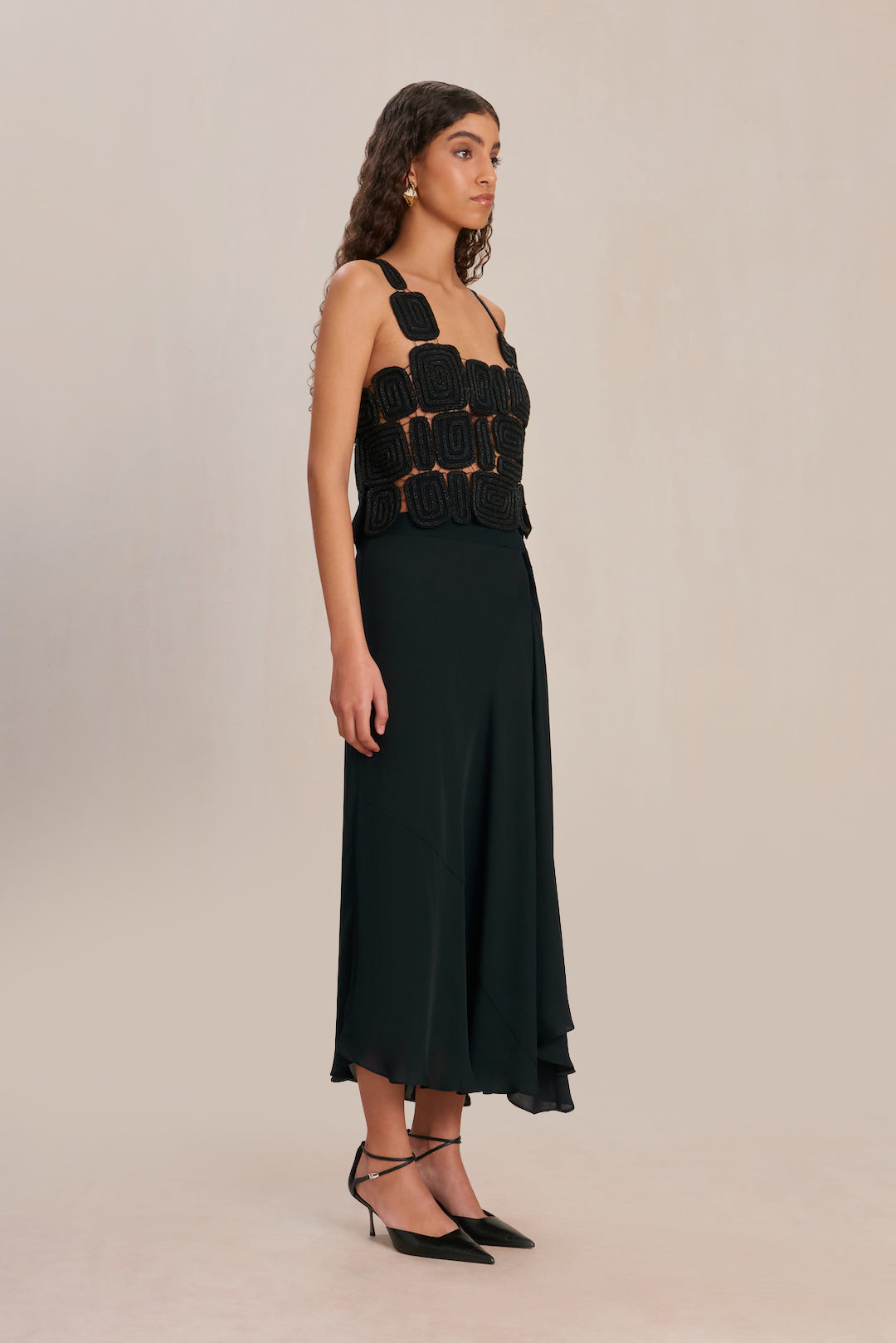 REIA TOP - BLACK
