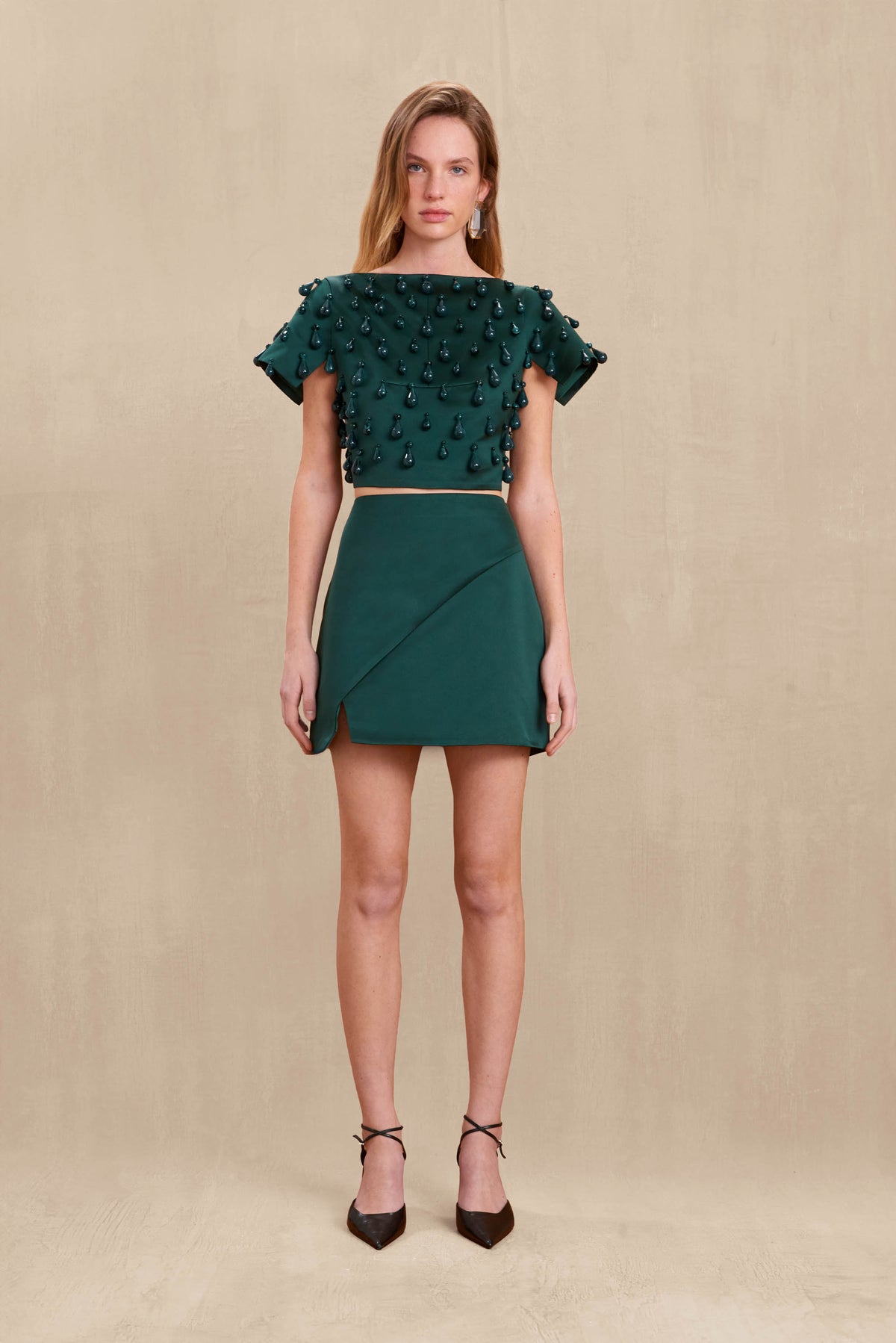 MIRABEL SKIRT - FOREST GREEN
