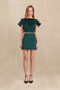 DELINA TOP - FOREST GREEN