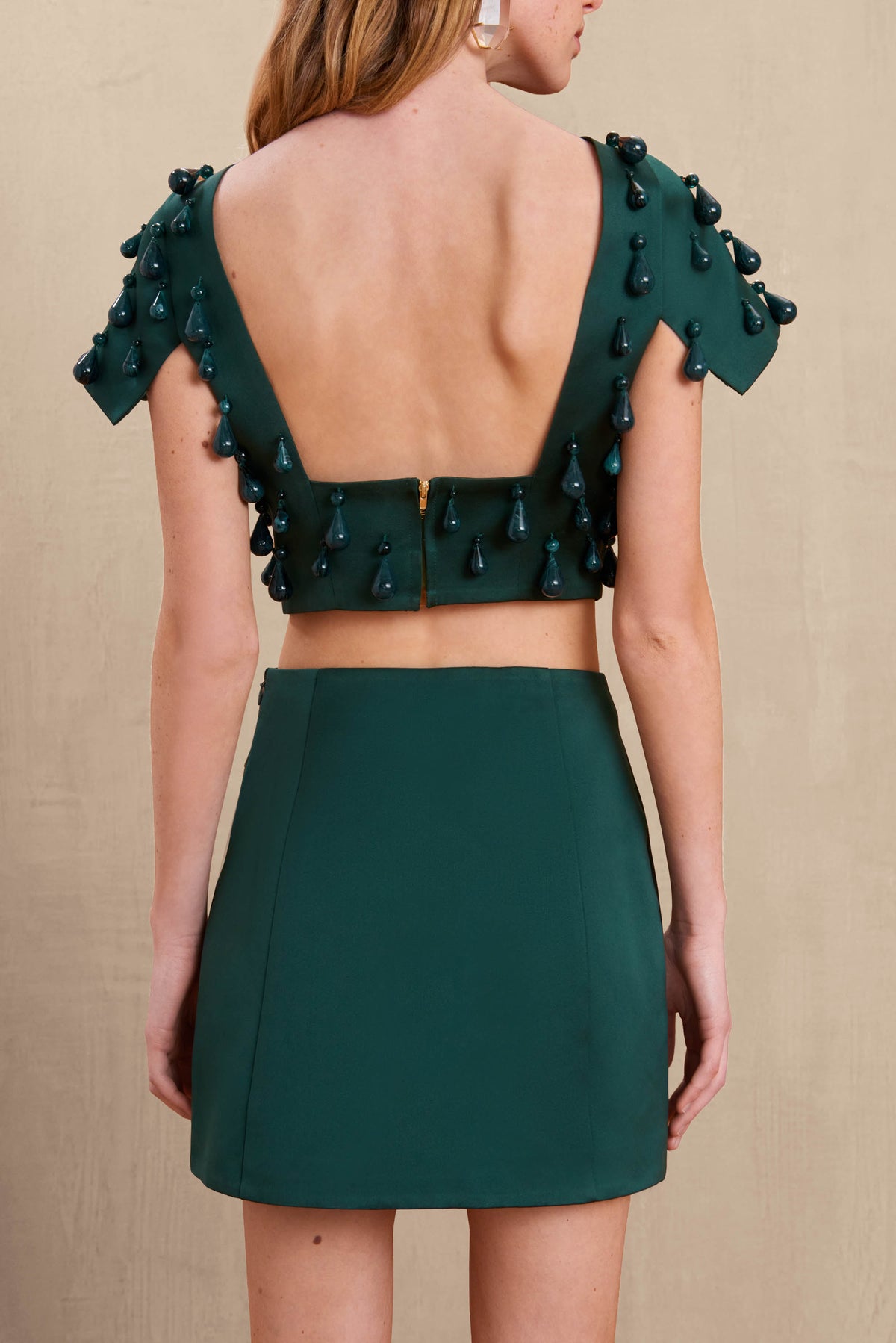 MIRABEL SKIRT - FOREST GREEN