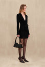 CLADY KNIT SKIRT - BLACK