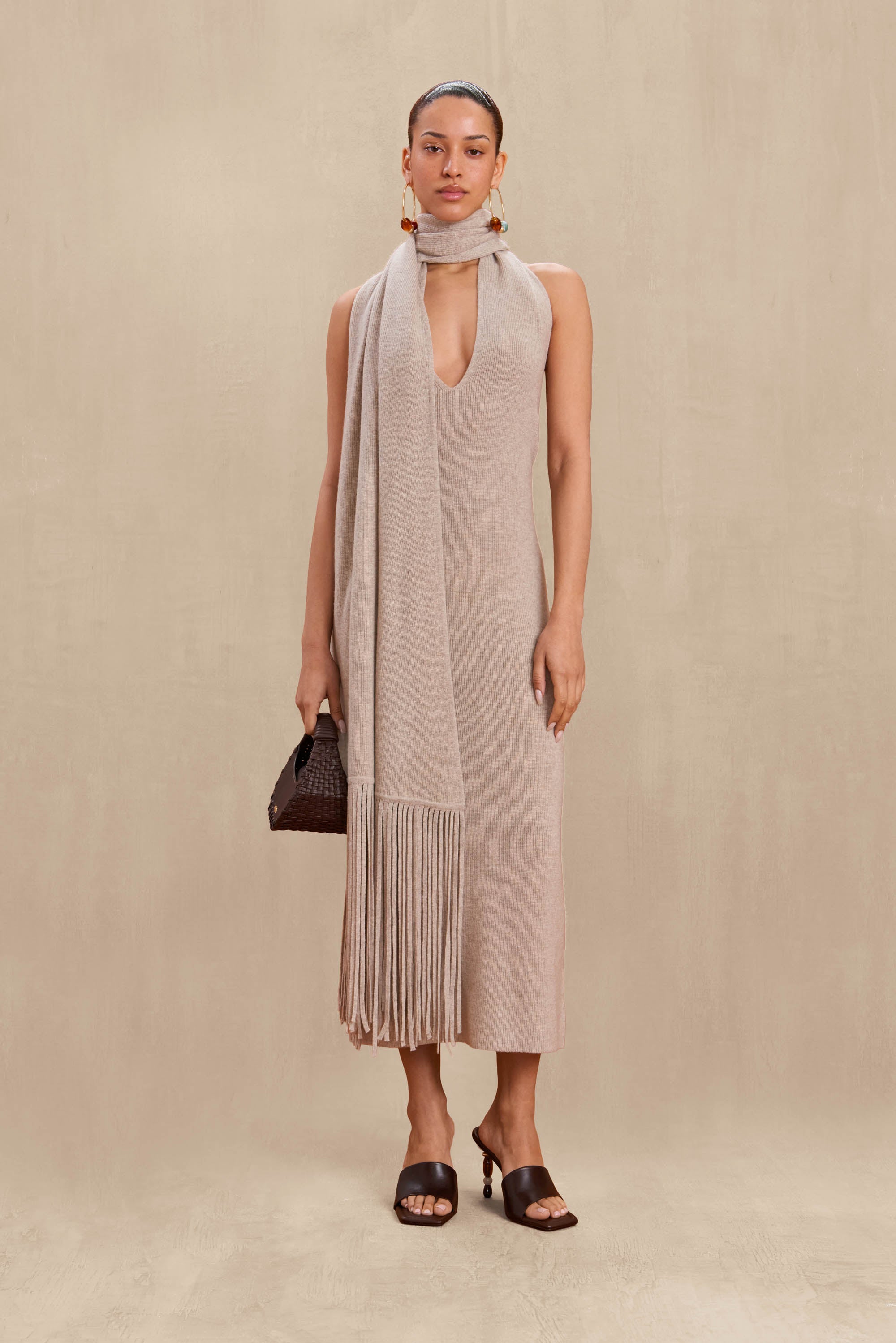JORDEN KNIT DRESS - MILLET