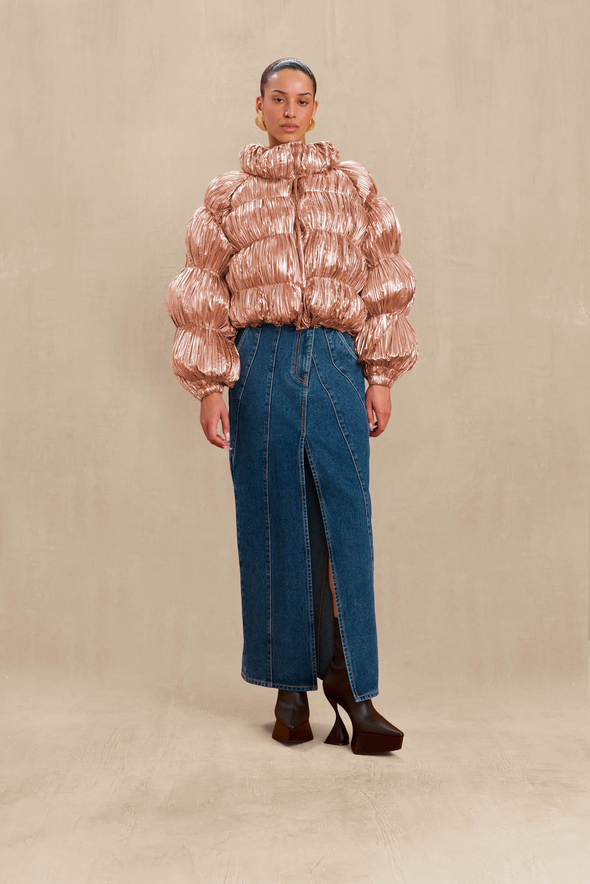 BOMBON PUFFER - ROSE GOLD