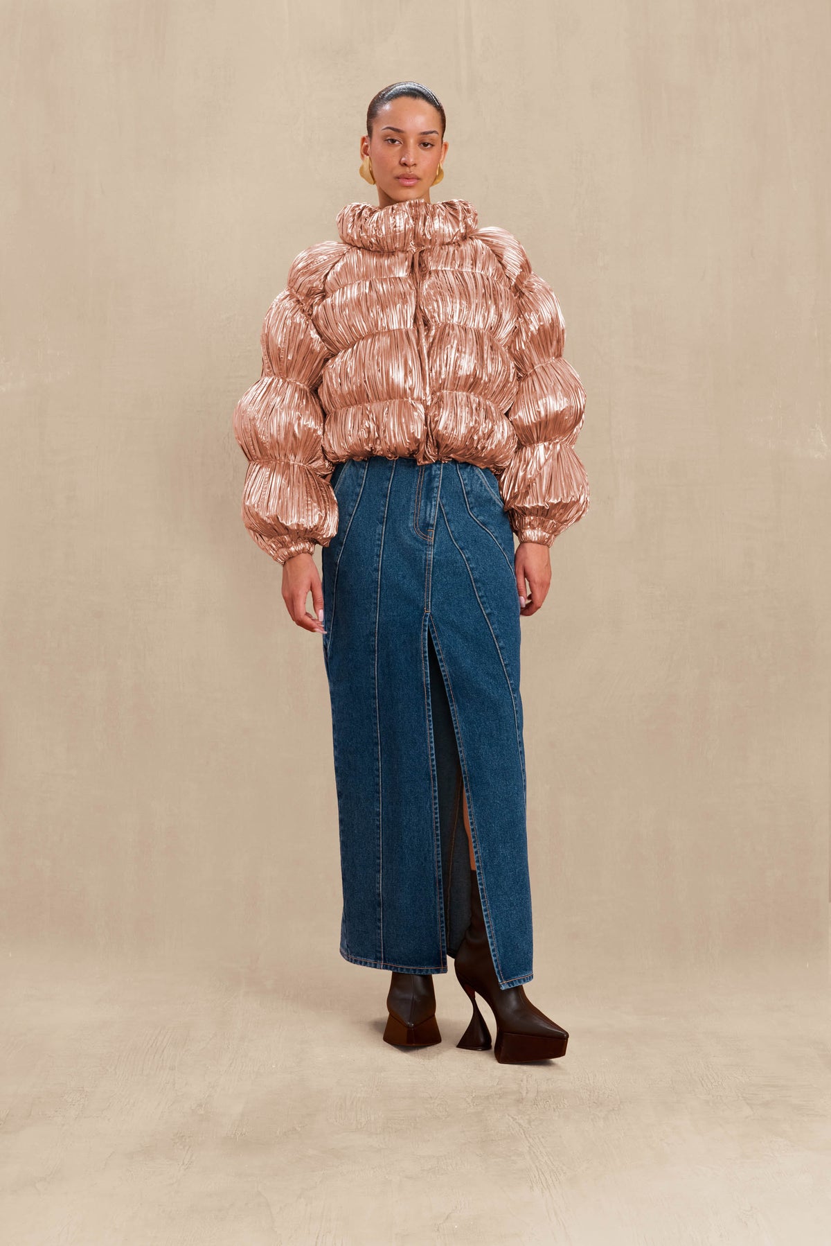 BOMBON PUFFER - ROSE GOLD