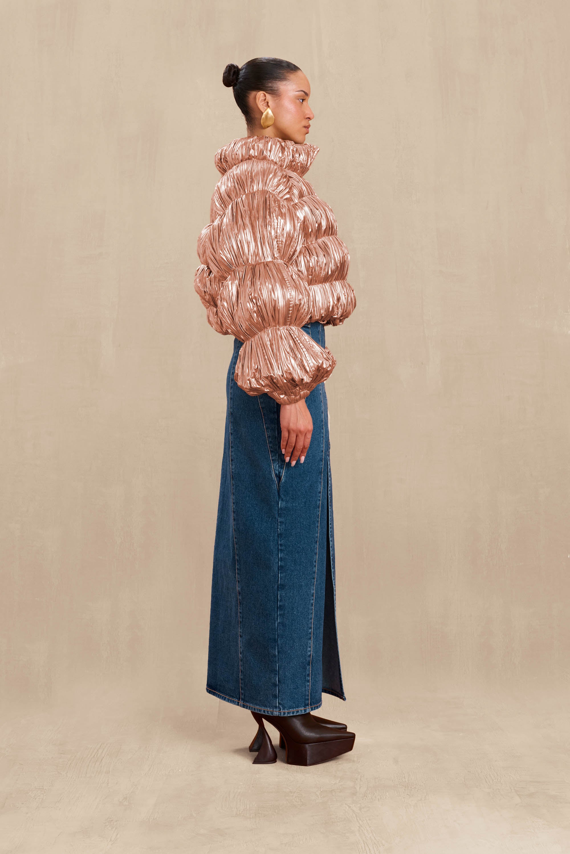 BOMBON PUFFER - ROSE GOLD