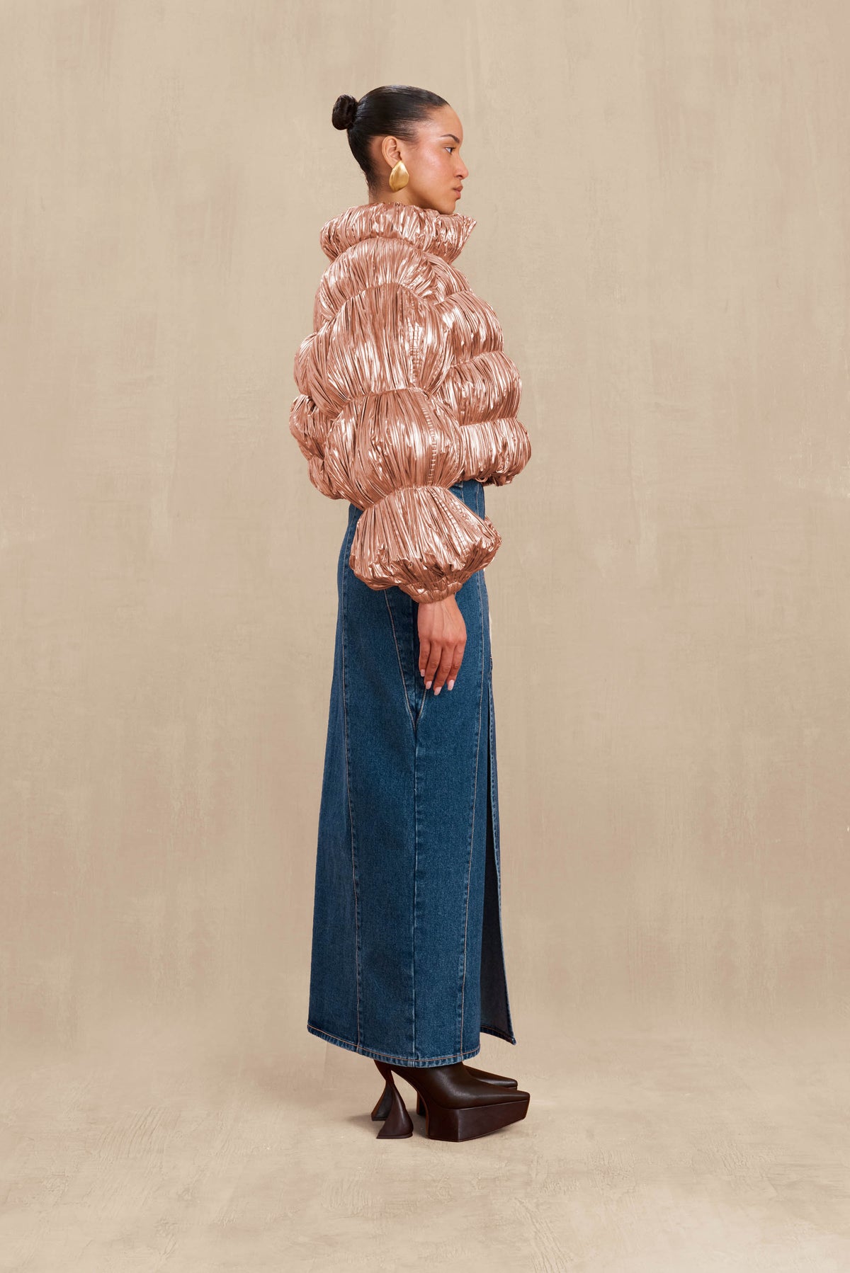BOMBON PUFFER - ROSE GOLD