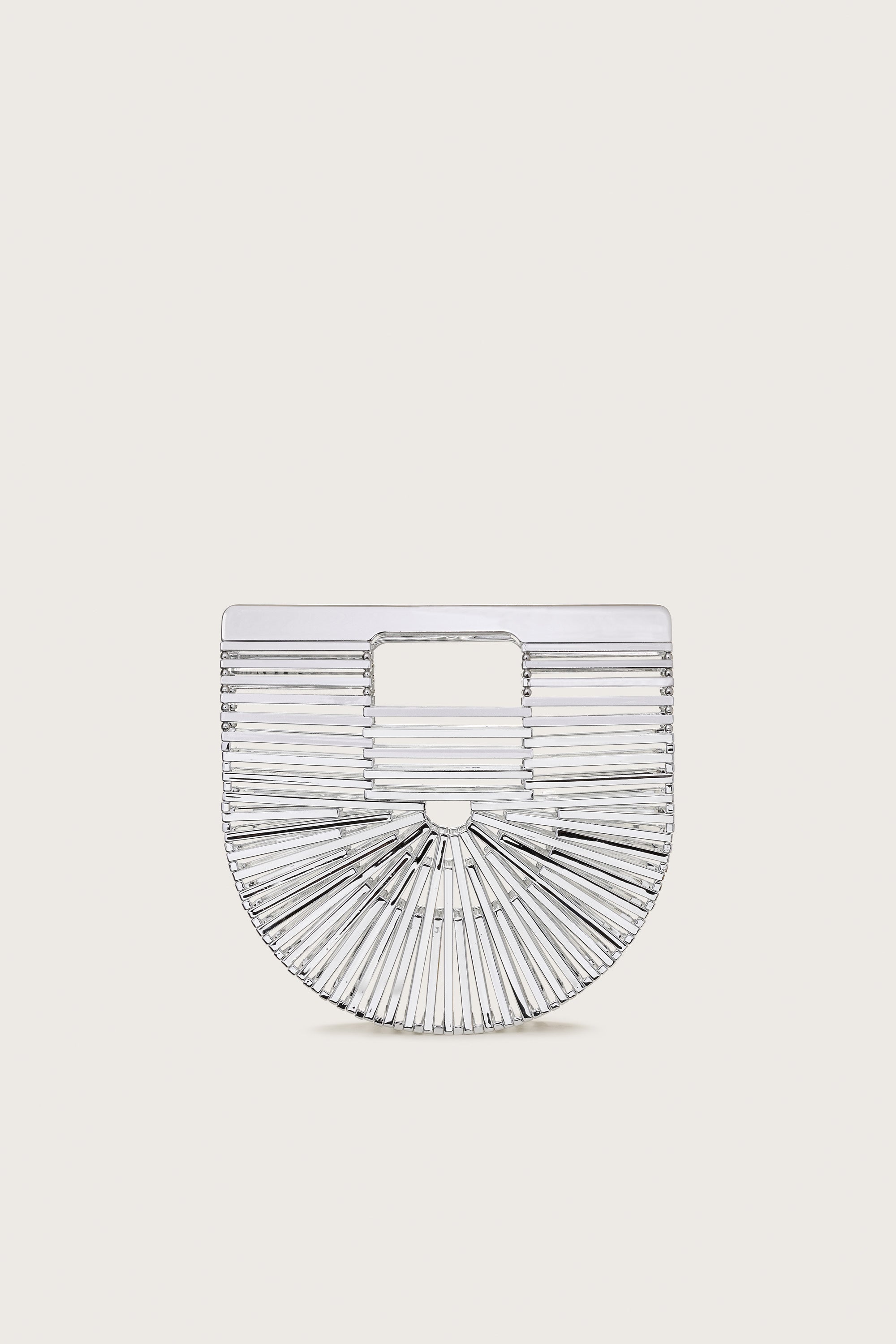 CULT GAIA GAIA'S ARK MINI BAG IN SHINY SILVER