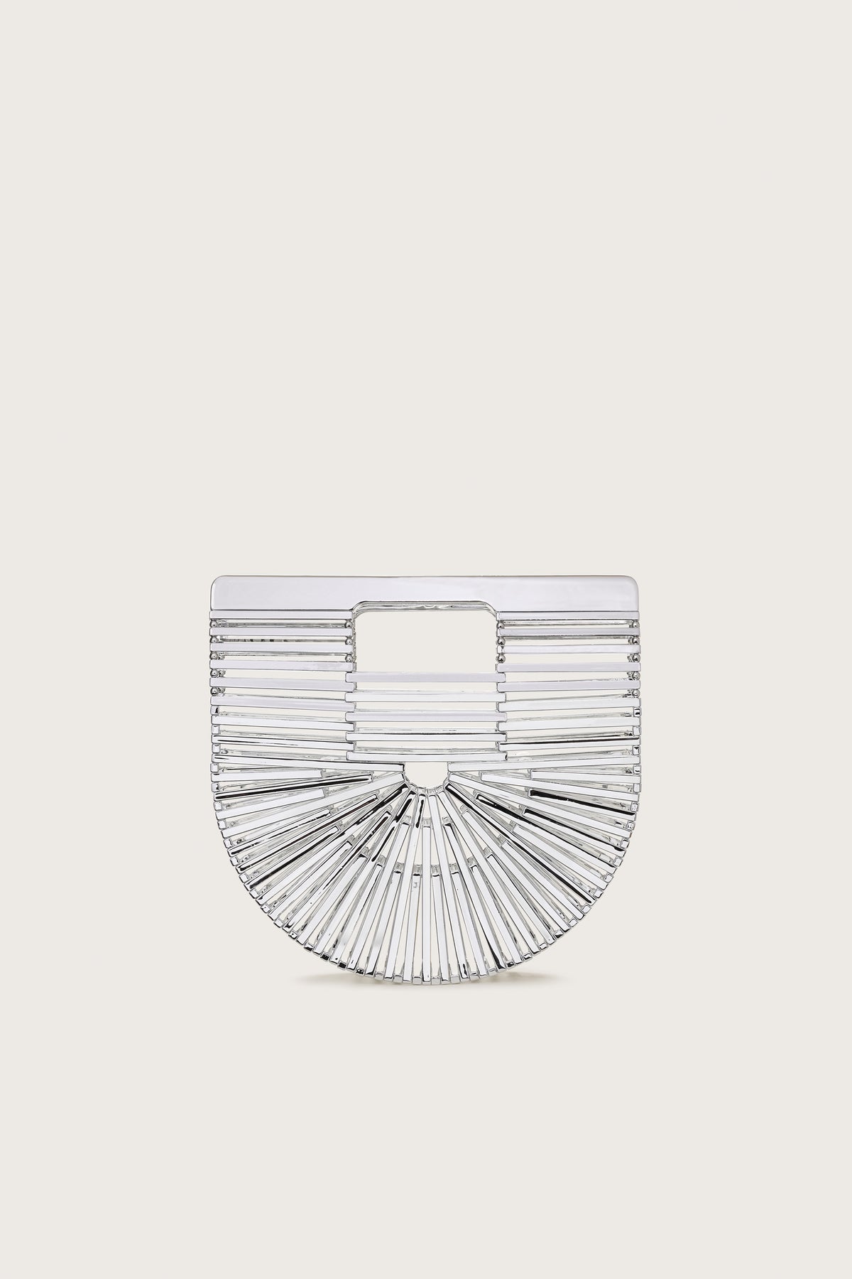 CULT GAIA GAIA'S ARK MINI BAG IN SHINY SILVER