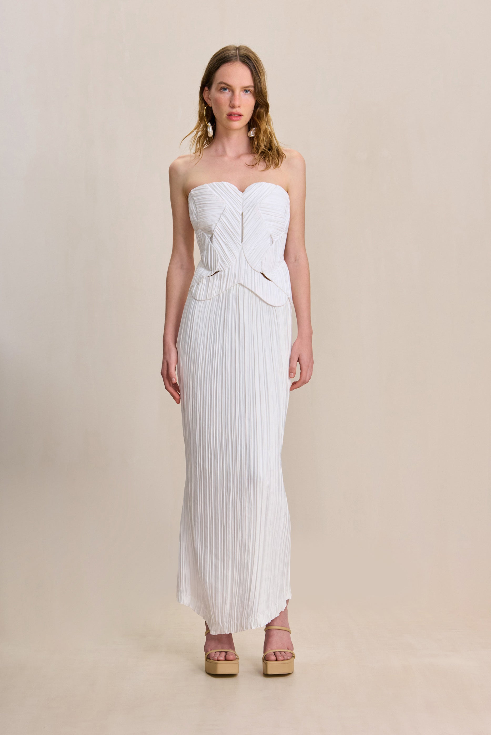 OMID SKIRT - OFF WHITE