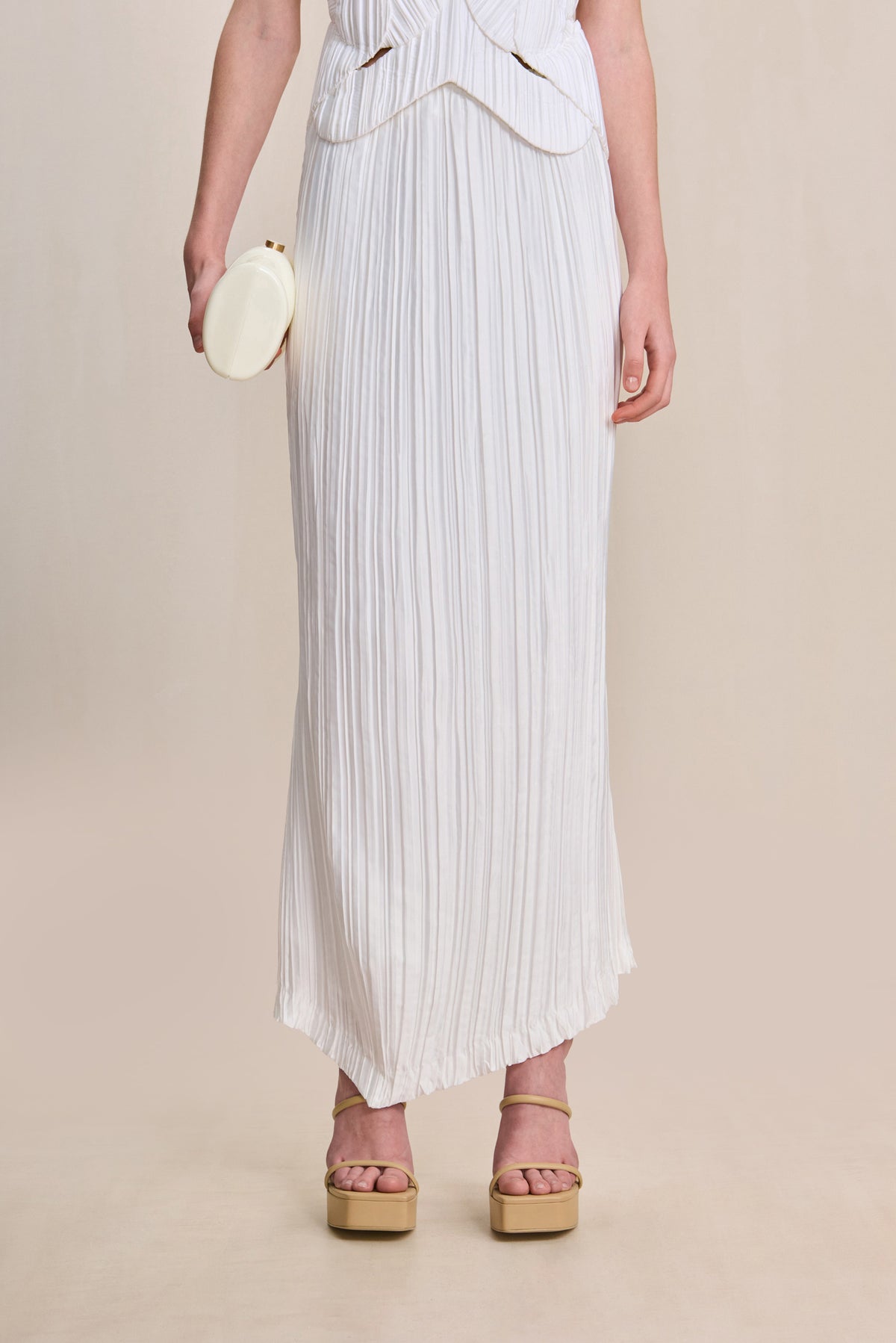 OMID SKIRT - OFF WHITE