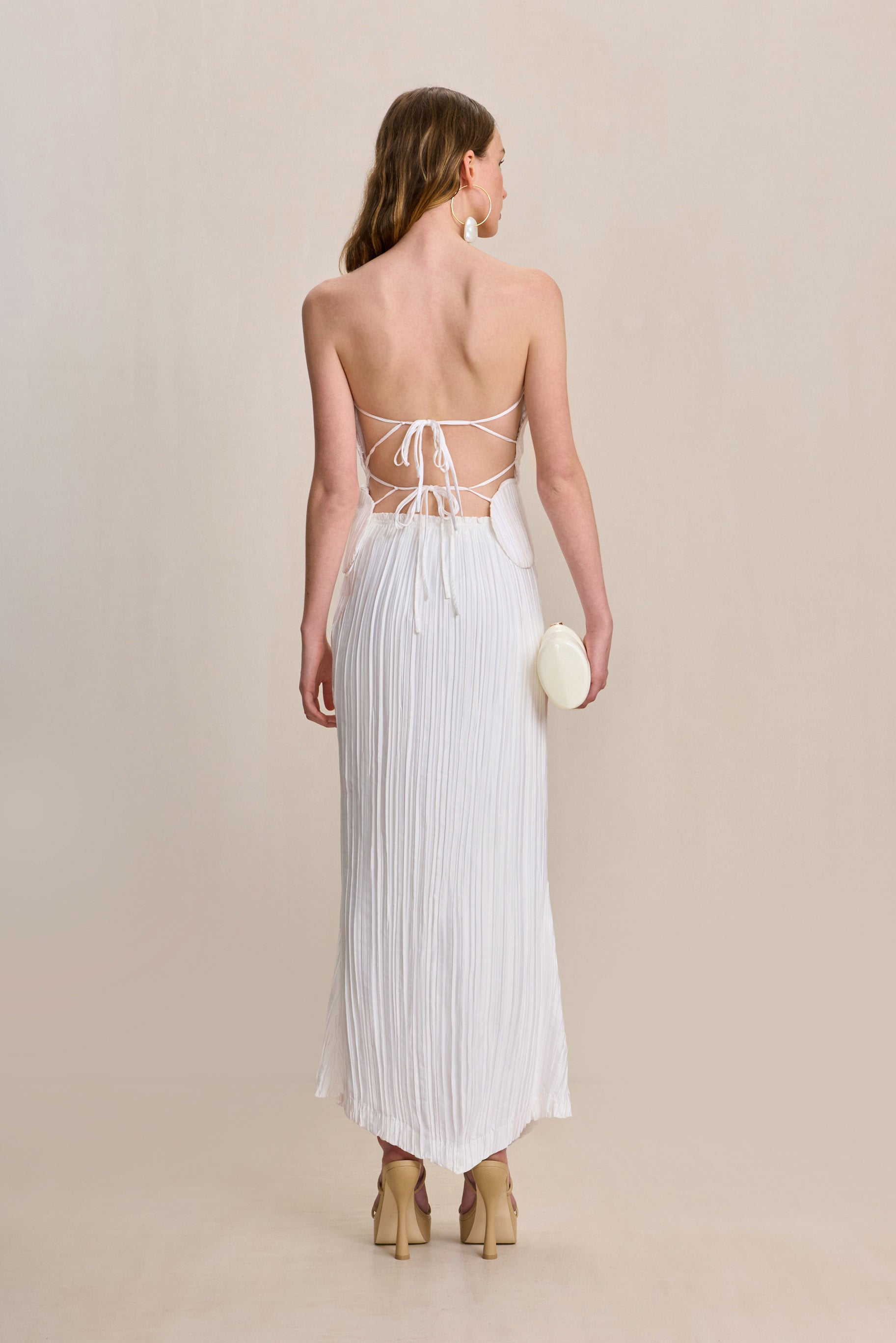 OMID SKIRT - OFF WHITE