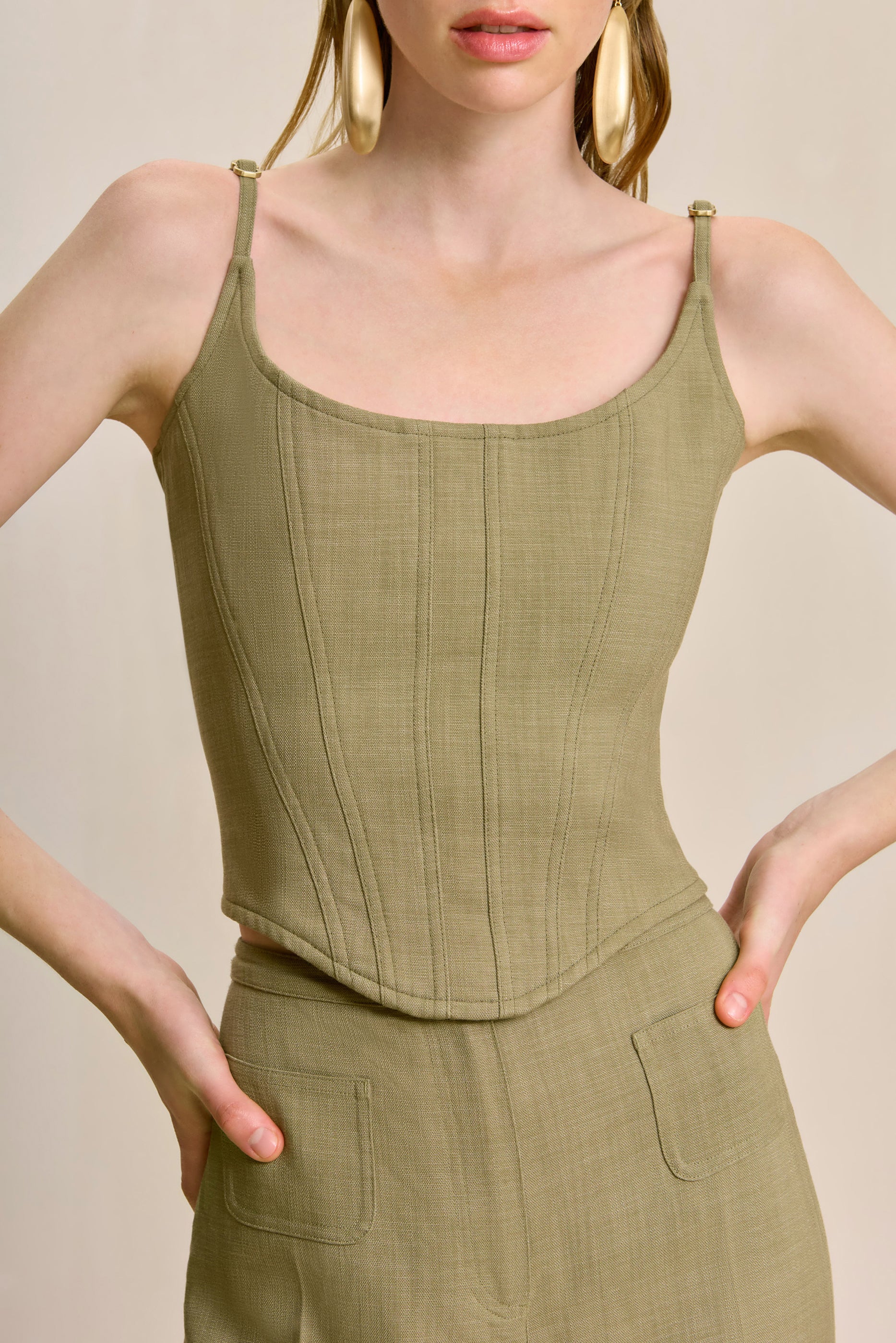 CULT GAIA DORIAN TOP IN TEA