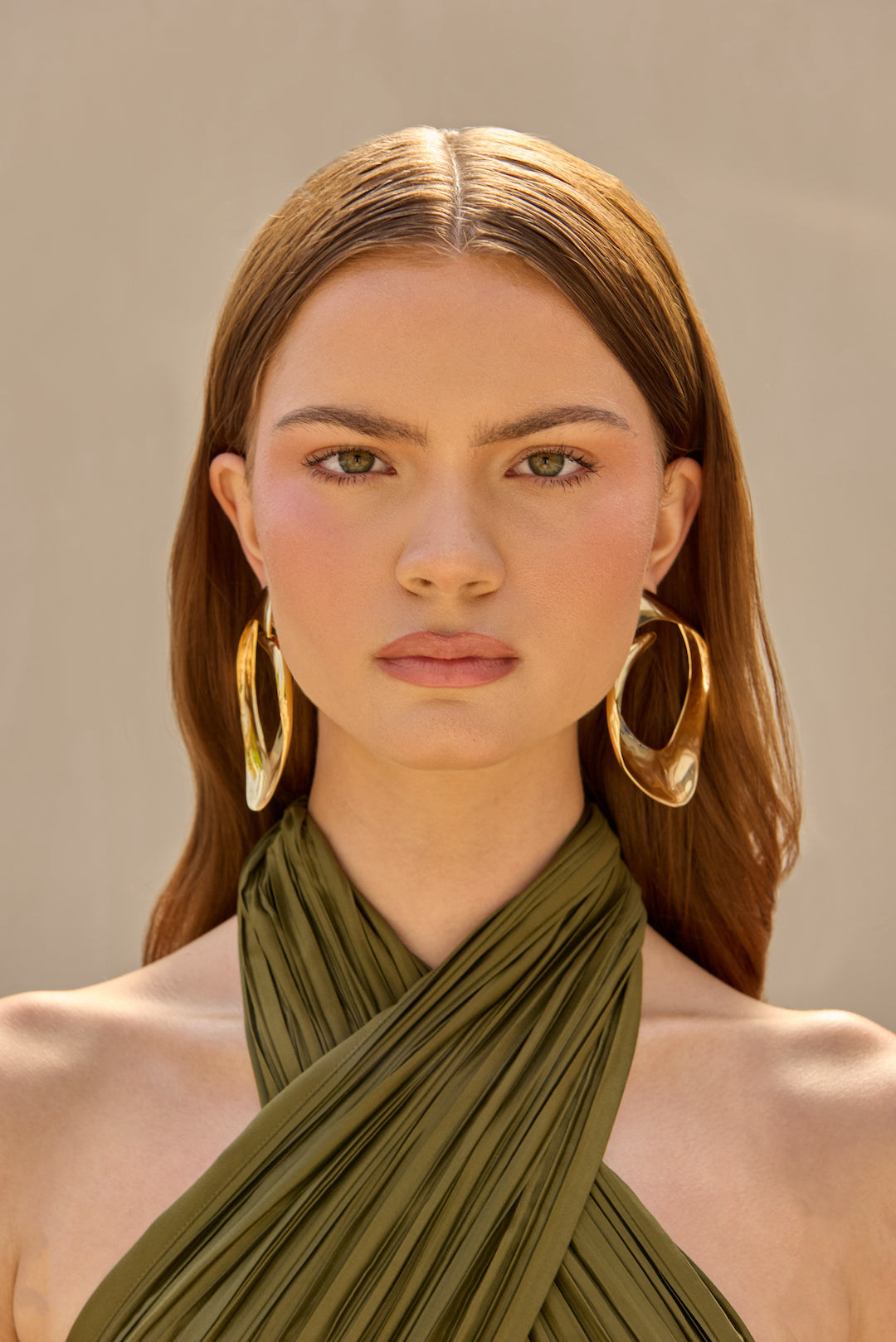 CULT GAIA LOLA EARRING IN SHINY BRASS
